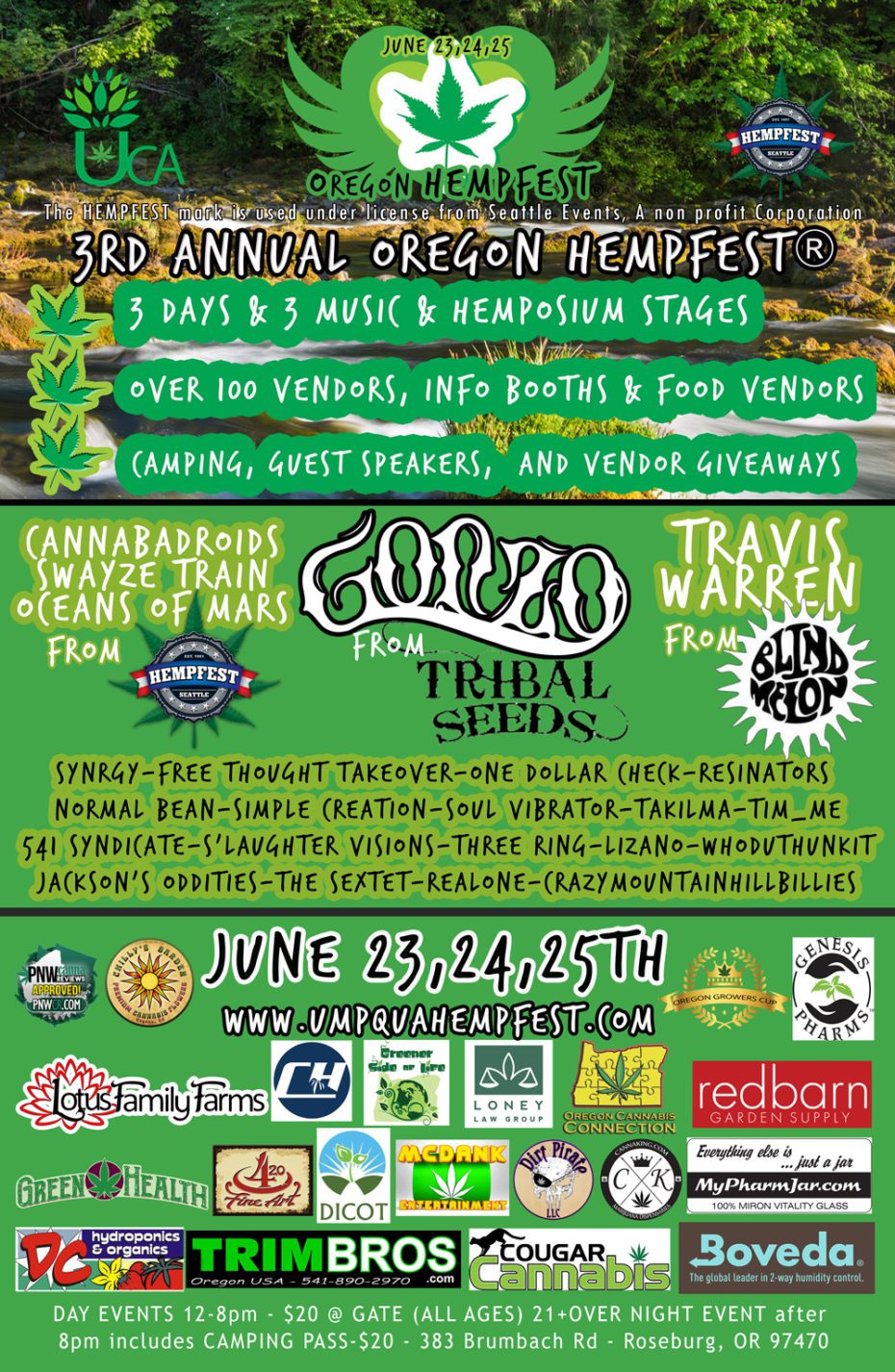 Official Annual Oregon HEMPFEST Festival Oregon's Largest Cannabis